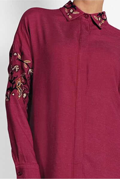 Alvina 40238 Model Flower Embroidered Tunic