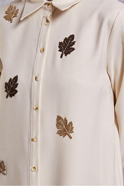 Alvina 45149 Model Leaf Patterned Tunic