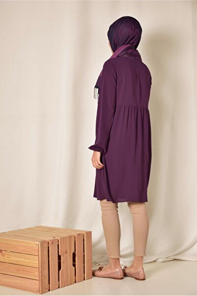 Alvina Ethnic Patterned Balloon Sleeve Tunic 4174