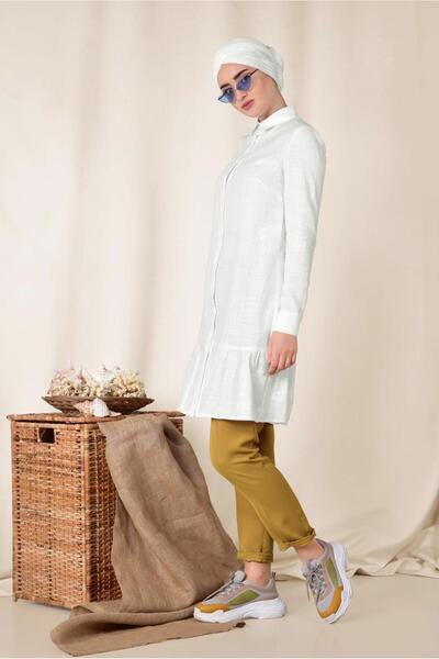 Alvina Cotton Skirt Flounce Tunic 4148