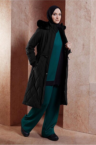 Alvina Furry Hooded Coat 90518