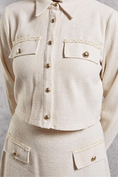 Alvina DÜĞMELİ ETEKLİ TAKIM 45124