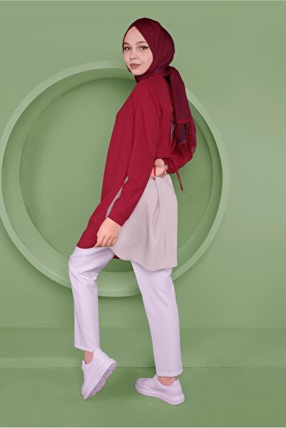 Alvina تونيك بتفاصيل دانتيل برباط على الظهر 41371