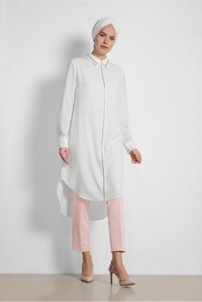 Alvina 4161 Model Stone Embroidered Tunic