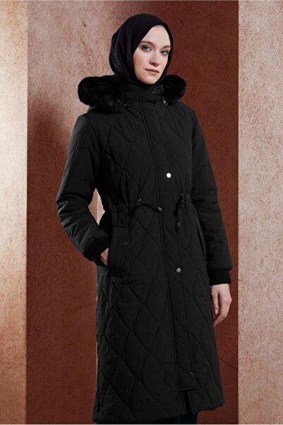 Alvina Furry Hooded Coat 90518
