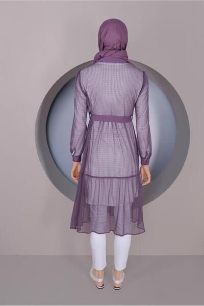 Alvina Size Button Towel Tunic 41400