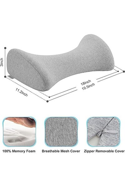 fulina Lower Back Pillow,Lumbar Support Pillow for Bed,Waist Stretch,Relieve Low Back Pain,for side-lying