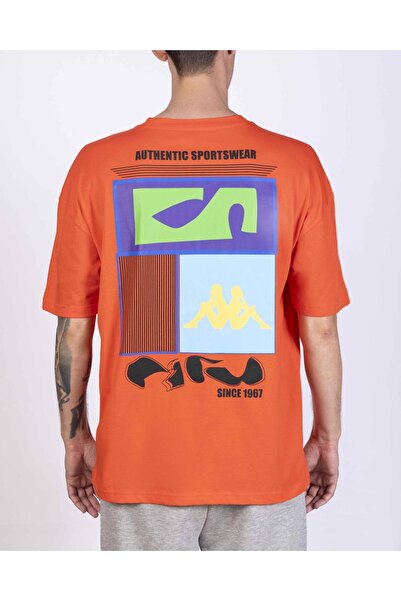 Kappa Authentic Goldes Men's Orange Regular Fit T-Shirt