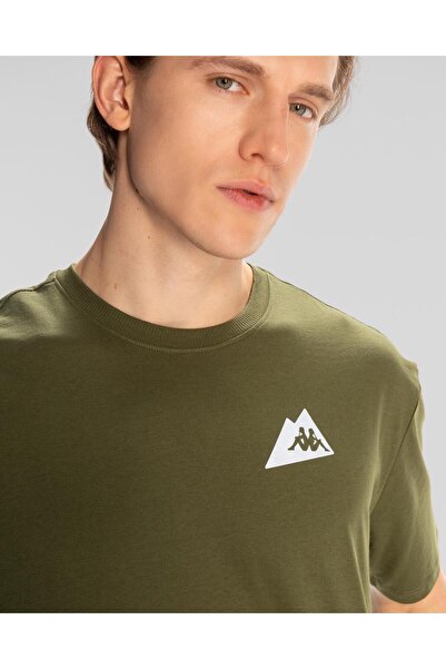 Kappa Ανδρικό μπλουζάκι Kunio Khaki Regular Fit