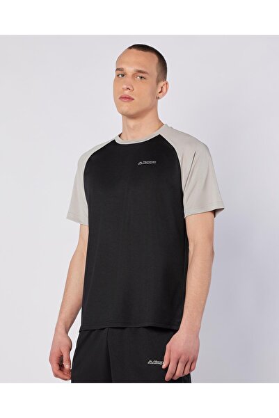 Kappa Kuby Tee Erkek Siyah-Gri Regular Fit Tişört