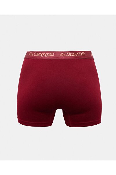Kappa Logo Kabox Erkek Siyah-Lacivert-Bordo Regular Fit Boxer