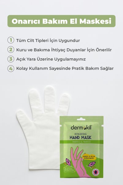 Dermokil Intensive Moisturizing Foot Mask 30 Ml + Repairing Hand Mask 30 Ml Set of 2