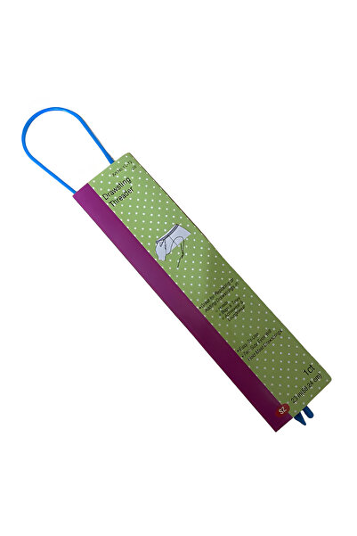 EleganTShoP Înfilator de șnur pentru panglică din cauciuc, albastru YL-72