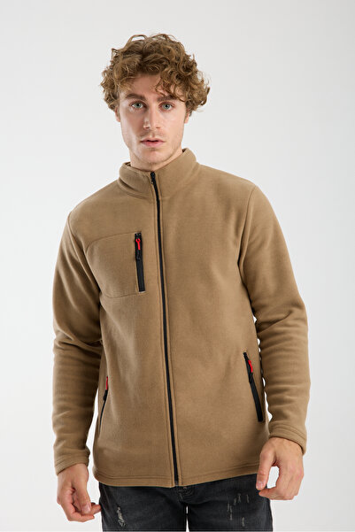 KAPHONE Unisex Fleece Full Zipper 3 Pocket Fleece Jacket