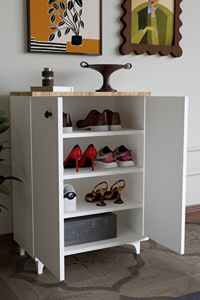 KZY Mobilya Pratik Ayakkabılık Çok Amaçlı Ayakkabılık