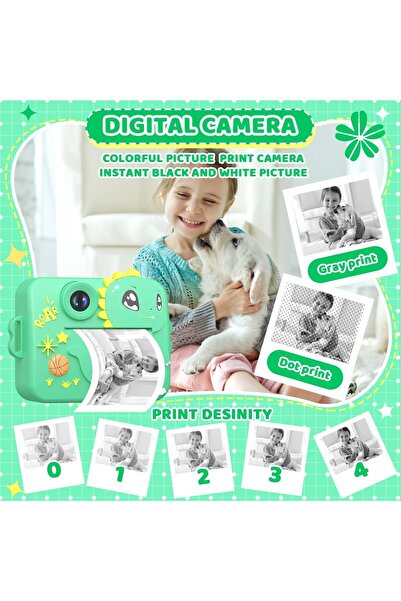 VALA Kids Camera with Instant Printing, VALA® 8K DINOSAUR