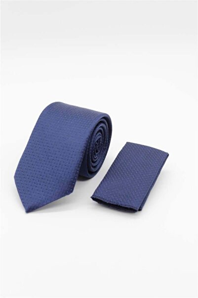 İmza Тъмносиня шарена вратовръзка 6 см