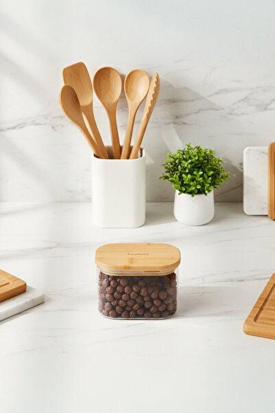 Bambum Multy Bamboo Lid Glass Storage Container 600ml