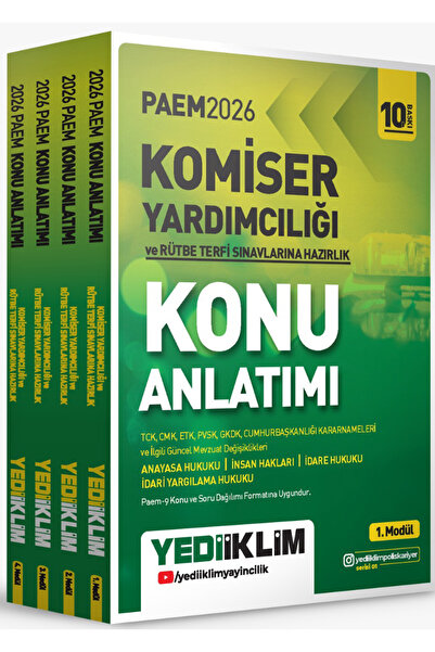 Yediiklim Yayınları 2026 PAEM Komiser Yardımcılığı ve Rütbe Terfi Sınavlarına...