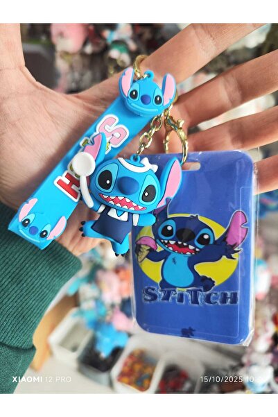 oyuncakçı savaş & europe shop Stitch Pembe ve Mavi Kartlık Anahtarlık yeni mo...