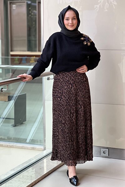 sentez giyim Sentez Şifon Kırıştırma Etek