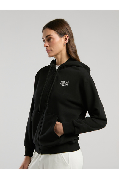 EVERLAST Ever Classics Wmn Siyah Kadın Kapüşonlu Full Zip Sweatshirt
