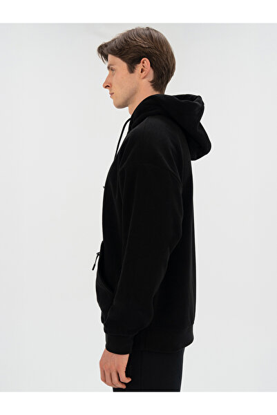 EVERLAST Winter Essentials Μαύρο ανδρικό φλις με κουκούλα