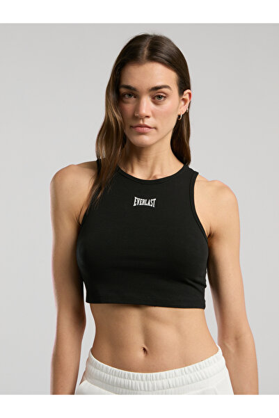 EVERLAST Ever Classics Wmn Black Women's Basic Crop Tank Top