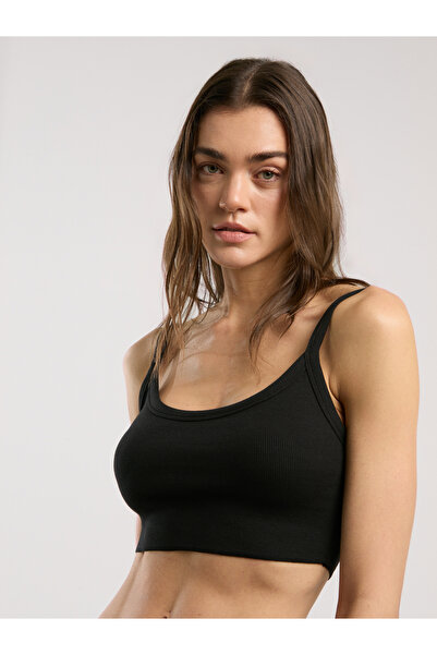 EVERLAST Ever Relaxed Rib Black Women's Tank Top Bustier