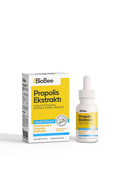 BioBee Sıvı Propolis Alkolsüz ve Glutensiz Extract Liquid 30 ml. (Gaga Sprey ...
