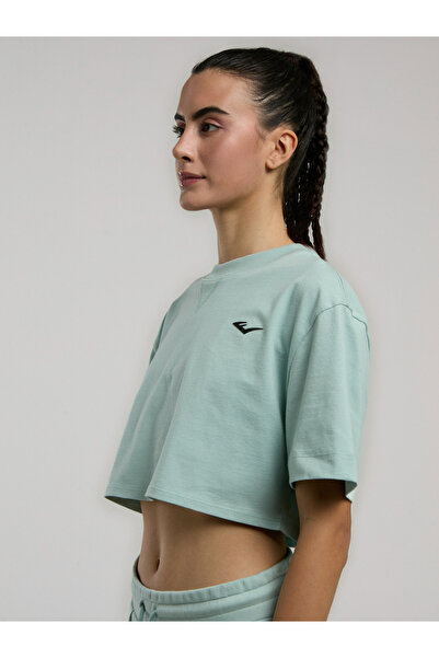 EVERLAST Ever Classics Wmn Comfort Water Green Women's Crop T-Shirt