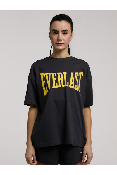 EVERLAST Ever Classics Wmn Oversize Füme Kadın Tişört