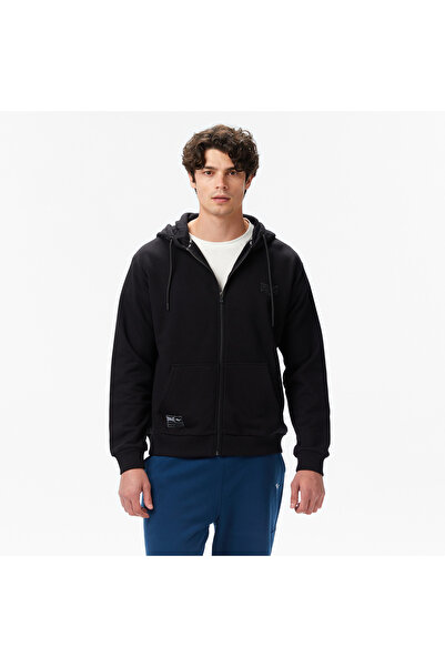 EVERLAST Hanorac negru cu glugă și fermoar complet pentru bărbați Ever Essentials Regular