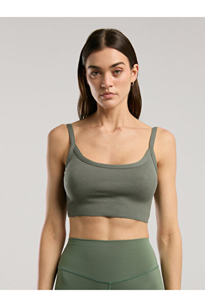 EVERLAST Ever Relaxed Rib Khaki Women's Athlete Bustier