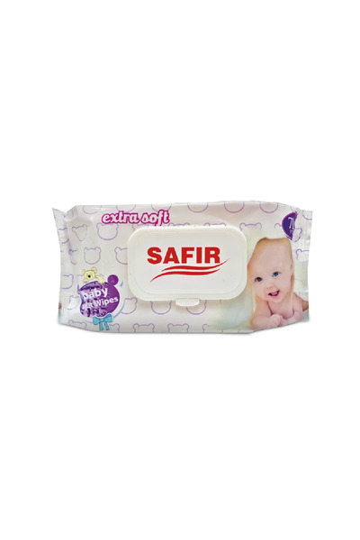 SAFİR Extra soft baby wet wipes with lid 72pcs/pack