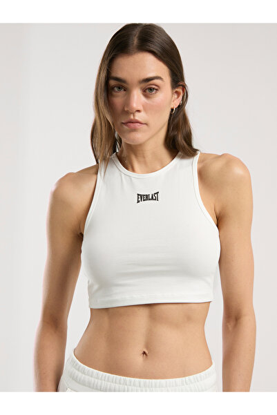 EVERLAST Ever Classics Wmn White Women's Basic Crop Tank Top
