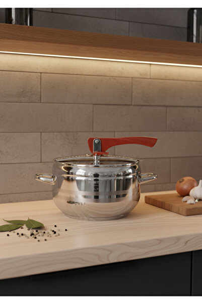 Manheim Germania 4 Lt Paslanmaz Çelik Düdüklü Tencere