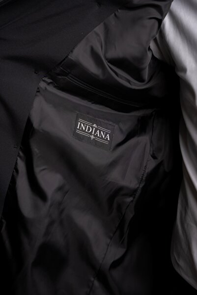 Couture For Gentlemen Men's black waterproof trench coat