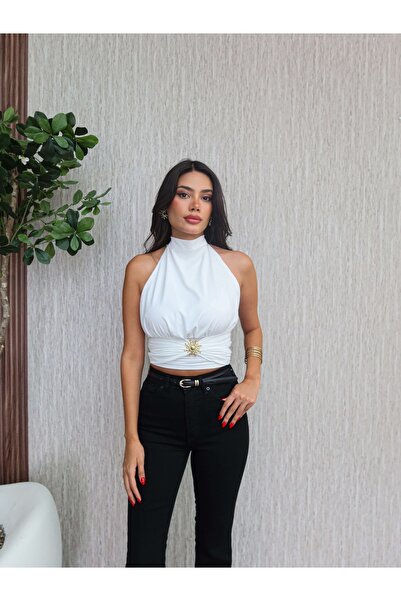 ESRAHELVACI Μαύρο παντελόνι με φουσκωτό τζιν