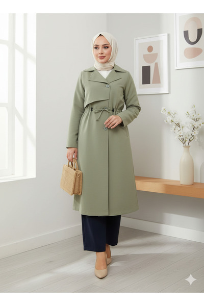 lavrisa Kadın Beli Bağcıklı Trençkot