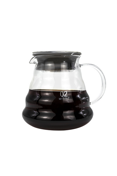 MIBRU 7 Pcs V60 Premium Pour Over Manual Coffee Maker with Manual Grinder Dripper Set