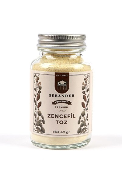 SERANDER ZENCEFİL TOZ 40 GR CAM