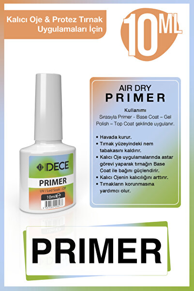 d dece Primer Base Coat Top Coat 10ml 3'lü Kat Seti