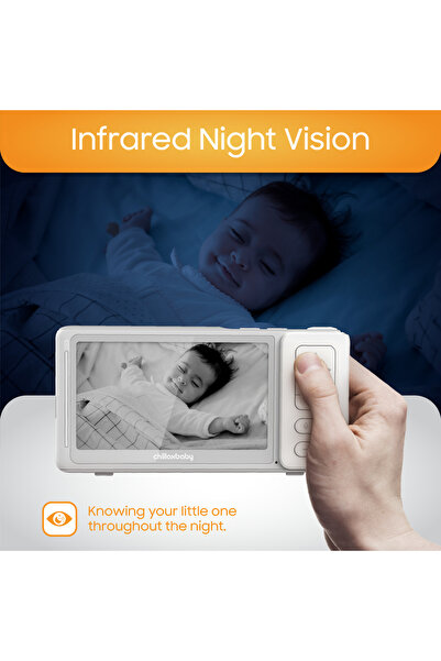 Chillax ChillaxBaby 5" Baby Monitor with Dual Mode Video 1080p FHD 360° Flexible Clip Camera, App Control