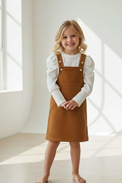 Genel Markalar SALOPET KADİFE ELBİSE (3-7 YAŞ)