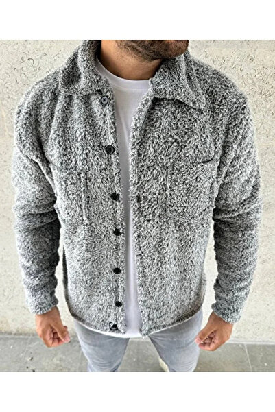 RANESA Γκρι βελούδινο μπουφάν Welsoft