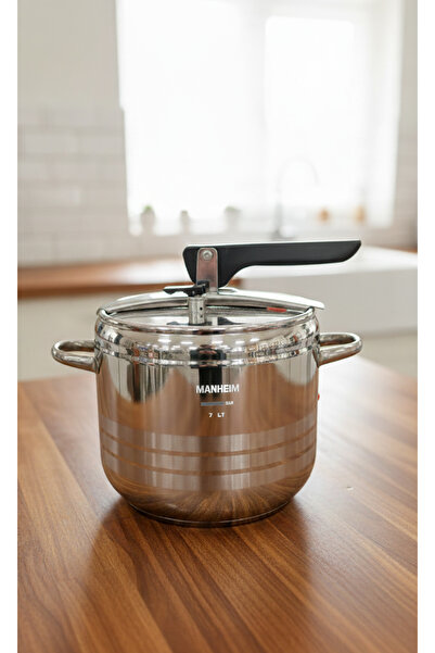 Manheim 7 Litre Düdüklü Tencere, Paslanmaz Çelik Düdüklü Tencere