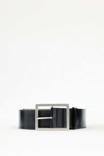 LUTVELIZADE Kemer 2504 - Vintage Thin Buckle Black Women's Belt