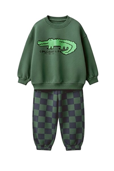 Daisy Dolly Costum cu imprimeu animal pentru băieți, cu 3 fire, fără șardons