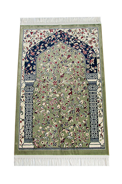 Hurma Kervanı Ravza Desenli Dokuma Halı Tipi Seccade 1420g 1 Adet